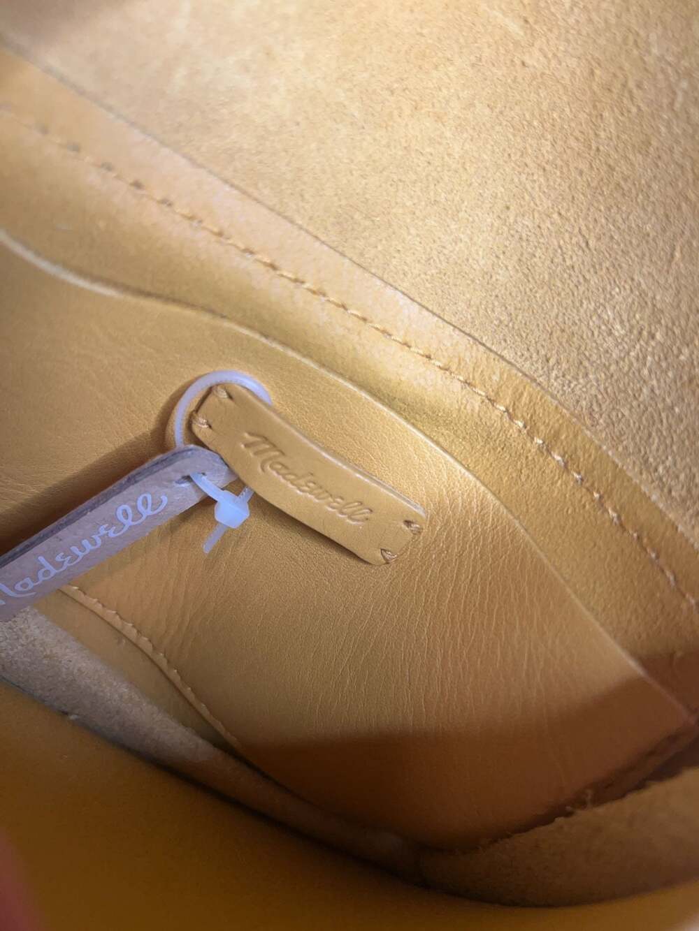 Madewell Yellow Leather Chain Crossbody Bag - Picture 5 of 8